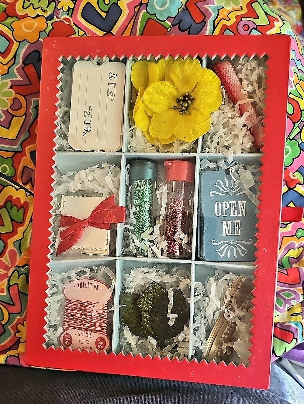 Curiosities Gift Box Floral Party Decor